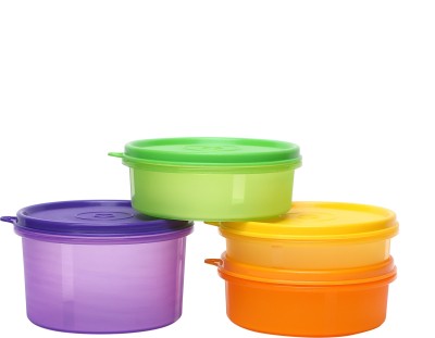 Cutting EDGE Polypropylene Grocery Container  - 535 ml, 290 ml, 190 ml(Pack of 4, Multicolor)