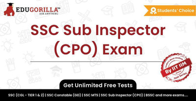 EduGorilla SSC Sub Inspector (CPO) Exam(Online Test Series)