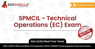 EduGorilla SPMCIL - Technical Operations (EC) Exam(Online Test Series)