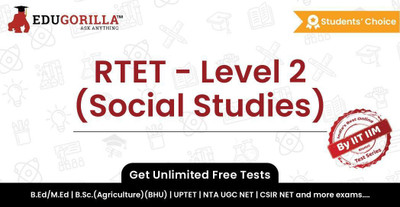 EduGorilla RTET - Level 2 (Social Studies)(Online Test Series)
