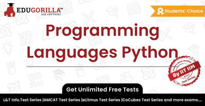 EduGorilla Programming Languages Python(Online Test Series)