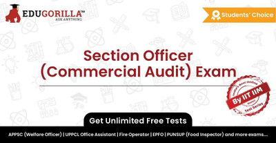 EduGorilla Section Officer (Commercial Audit) Exam(Online Test Series)