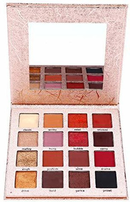 Redoak Waterproof Shimmer + Matt Eye Shadow Powder Palette - Night Queen- 16 Colors 135 g(Multi Color)