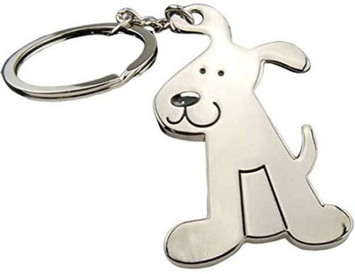 Blue Aura Cute Dog Metal Keyring Key Chain
