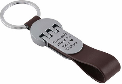gtrp Drive Safe I Need You Here with Me Brown Colored Keychain Key Chain Key Chain