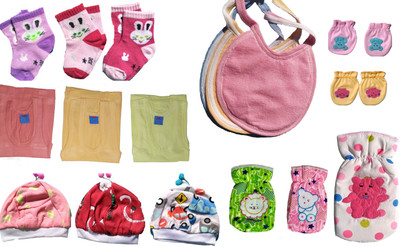 Baby Blossom Baby Boys & Baby Girls Casual Bib Cap(MULTICOLOR)