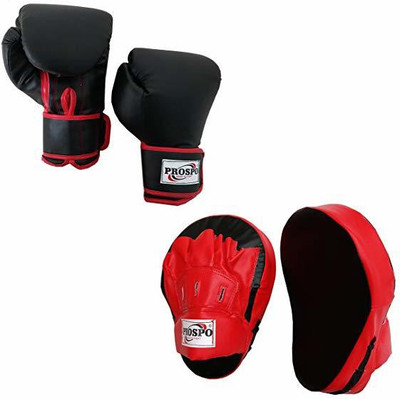 PROSPO Focus pad Curved with Boxing Gloves Boxing Kit