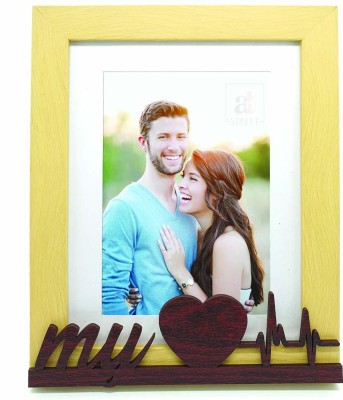Painting Mantra Wood Table Photo Frame(Beige, 1 Photo(s), 6X8)