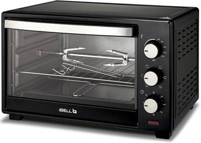 iBELL 25-Litre EO25LG Premium 25 Litre 1600 Watt Electric Oven Toaster Grill with Rotisserie Function. Oven Toaster Grill (OTG)