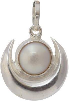 3SIX5 Chand Moti Moon Pearl Pendant Locket 925-92.5 Sterling Silver Silver Pearl Silver Pendant