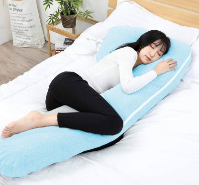 EVOL Upgrade Model Pregnancy Pillow Microfibre Solid Pregnancy Pillow Pack of 1(Sky Blue)