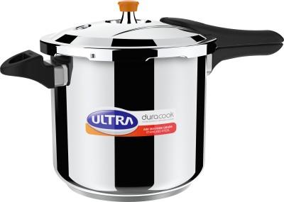 ULTRA DURACOOK 8 L Outer Lid Induction Bottom Pressure Cooker(Stainless Steel)