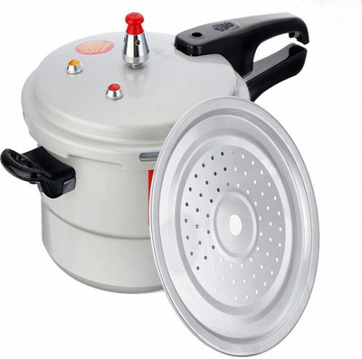 moradiya fresh Aluminium Pressure Cooker with Lid, 5 litres, Silver 5 L Outer Lid Induction Bottom Pressure Cooker(Aluminium)