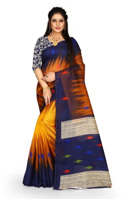 SVB Sarees Printed Mysore Art Silk Saree(Multicolor)