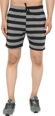 3SIX5 Striped Men Multicolor Regular Shorts