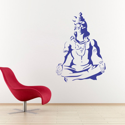 VCREATE DECOR 58 cm Shiva Removable Sticker(Pack of 1)