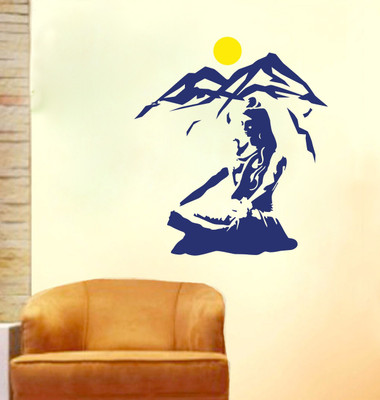 VCREATE DECOR 58 cm Shiva Removable Sticker(Pack of 1)