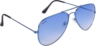NuVew Aviator Sunglasses(For Men & Women, Blue)