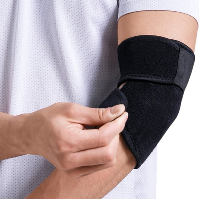 GymWar Unisex Elastic Elbow Support Wrap Guard ( Pack of 1 ) Elbow Support(Red)