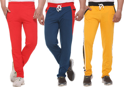 SHAUN Solid Men Multicolor Track Pants