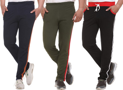 SHAUN Solid Men Multicolor Track Pants