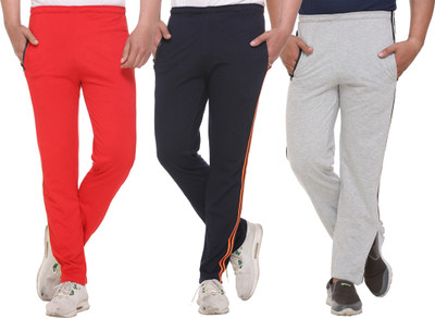 SHAUN Solid Men Multicolor Track Pants