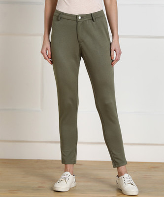 Honey by Pantaloons Regular Fit Women Green Trousers