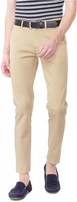 Dream Makers Slim Fit Men Beige Trousers