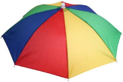 LAMRA Foldable Novelty Sun Hat Umbrella Protect Your Head for Fishing Beach ,Golf Party ,Camping Fancy Dress for Kids and Adults Umbrella(Multicolor)