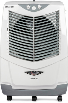 Sansui 60 L Desert Air Cooler for home with air reach up to 48ft(Gray, Off White, Glacial 60)