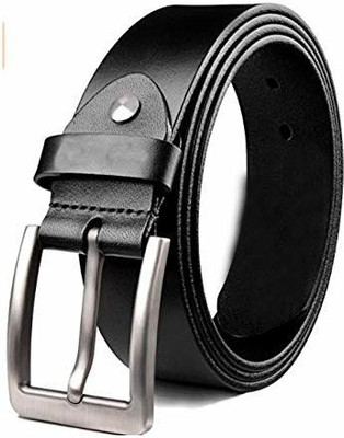 KAEZRI Men Evening, Party, Formal, Casual Black Genuine Leather Belt