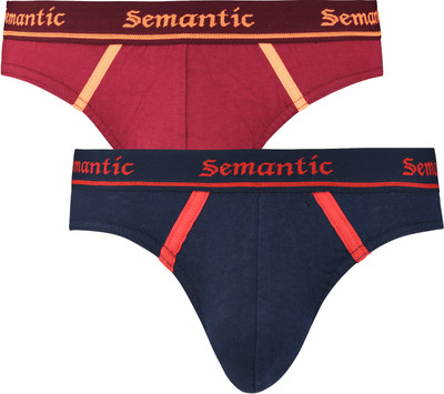Semantic Men Men's Cotton Brief Non Itching Anti Chaffing Underwear Brief