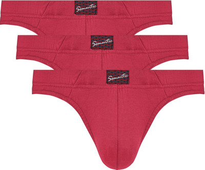 Semantic Men Men's Cotton Brief Non Itching Anti Chaffing Underwear Brief