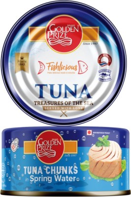 Golden Prize Tuna Chunk in Springwater 185Gms Sea Foods(185 g)