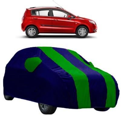 AutoKick Car Cover For Chevrolet Sail Hatchback (With Mirror Pockets)(Green)