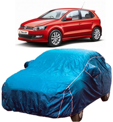 MoTRoX Car Cover For Volkswagen Polo GT (With Mirror Pockets)(Blue)