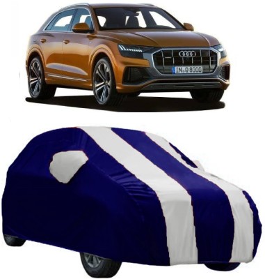 AutoKick Car Cover For Audi Q8 (With Mirror Pockets)(White)