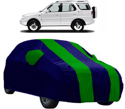 AutoRock Car Cover For Tata Safari Dicor (With Mirror Pockets)(Green)