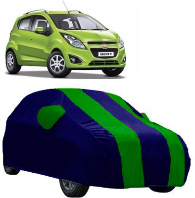 AutoKick Car Cover For Chevrolet Beat (With Mirror Pockets)(Green)