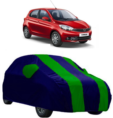 AutoRock Car Cover For Tata Tiago (With Mirror Pockets)(Green)