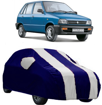 AutoRock Car Cover For Maruti Suzuki 800 (With Mirror Pockets)(White)