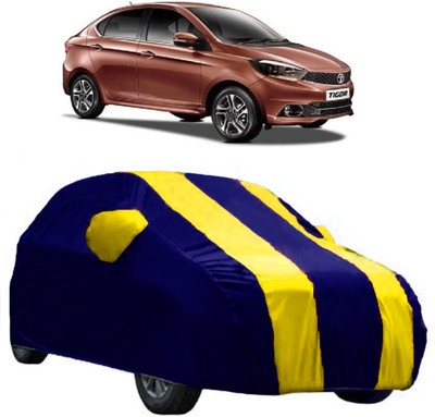 AutoKick Car Cover For Tata Tigor (With Mirror Pockets)(Yellow)