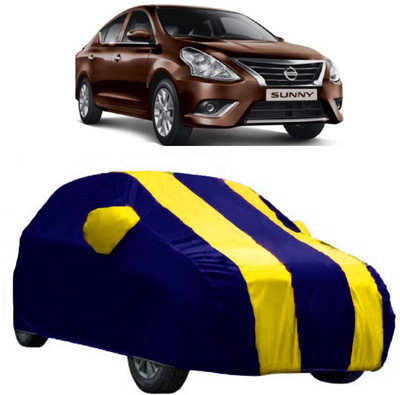 AutoKick Car Cover For Nissan Sunny (With Mirror Pockets)(Yellow)