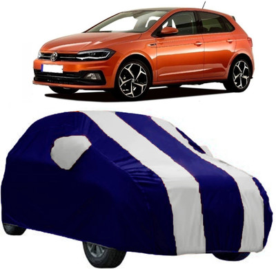 AutoKick Car Cover For Volkswagen Polo Cross (With Mirror Pockets)(Multicolor)