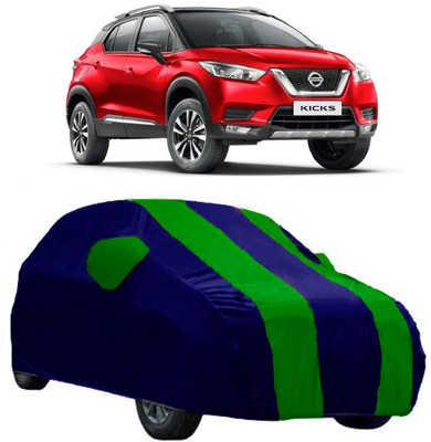 AutoKick Car Cover For Nissan Kicks (With Mirror Pockets)(Green)