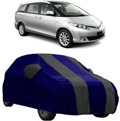 AutoCover Car Cover For Toyota Estima (With Mirror Pockets)(Grey, Blue)