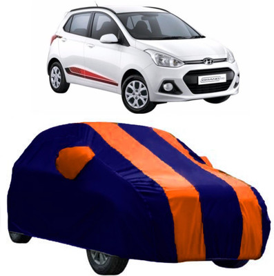 Elegance Car Cover For Hyundai Grand i10 (With Mirror Pockets)(Orange)