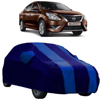 Elegance Car Cover For Nissan Sunny (With Mirror Pockets)(Blue)