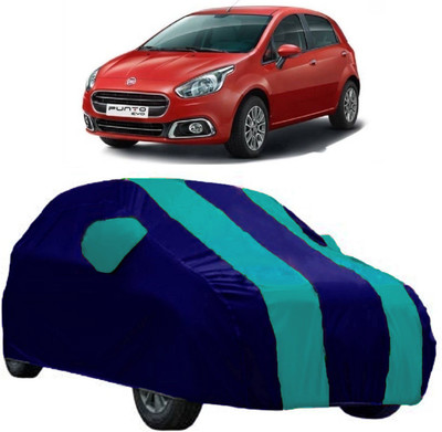 AutoRock Car Cover For Fiat Punto Evo (With Mirror Pockets)(Blue)