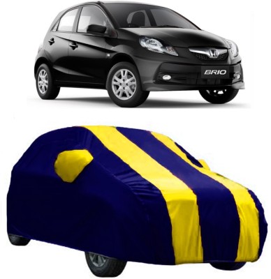 AutoRock Car Cover For Honda Brio (With Mirror Pockets)(Yellow)